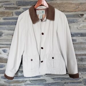 COPY - L.L. Bean Insulated Chore Coat Corduroy Collar Womens Medium